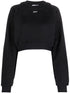 logo-print cropped cotton sweatshirt